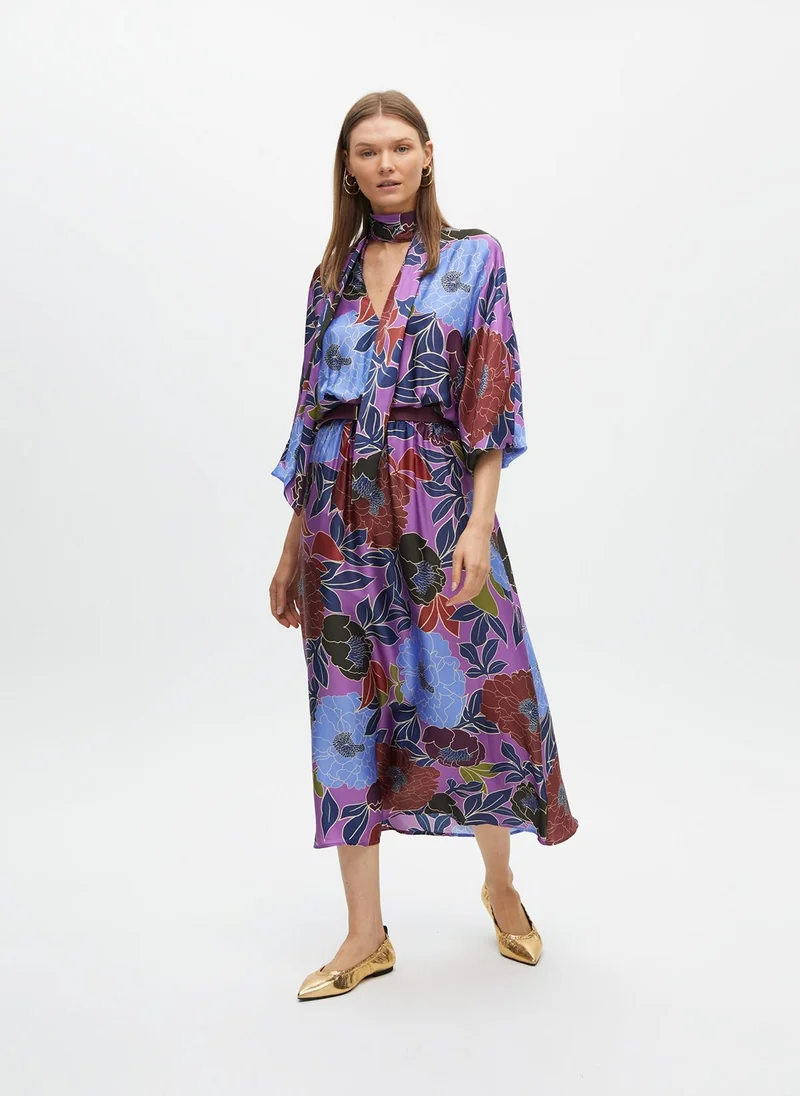 لولا كساديمونت Long Floral Print Dress